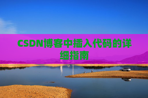 CSDN博客中插入代码的详细指南